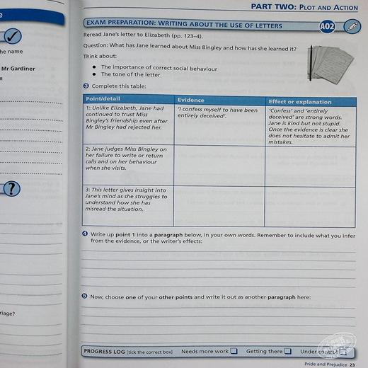 【中商原版】英国经典文学教辅 Pride and Prejudice York Notes GCSE 9-1 Workbook 傲慢与偏见学习笔记练习册 世界名著小说 商品图7