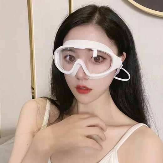 泳镜防水防雾高清专业男女士大框游泳眼镜成人训练潜水泳帽套装备 商品图5