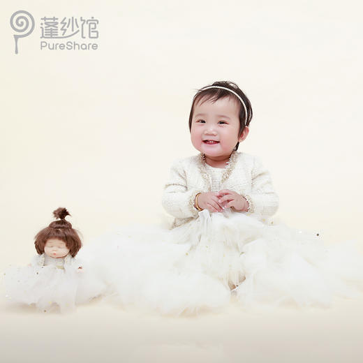 PureShare蓬纱馆宝贝周岁礼服女童公主裙-星光宝贝套装小礼服 商品图0