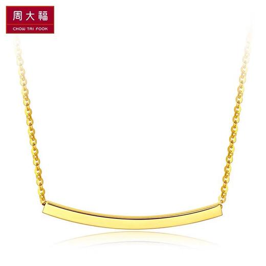 周大福17916系列 精致黄色22K金项链E122271 商品图1