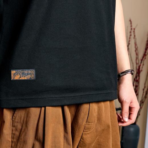 【非遗剪纸联名系列】柒牌短袖t恤男夏季薄款冰氧吧休闲圆领体恤	122T71710 商品图3