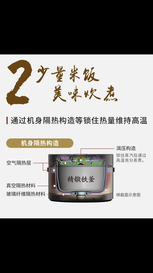 【6F】日立 电饭煲 分体式 两人份小饭煲 商品图2