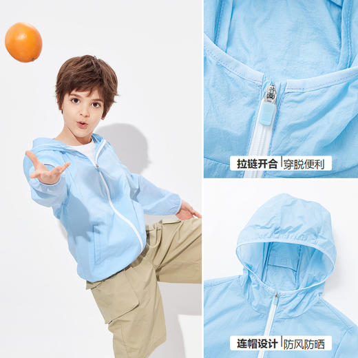 巴拉巴拉儿童外套身高110-180中大童夏装新款男女童防晒上衣连帽时尚-TDS 商品图3