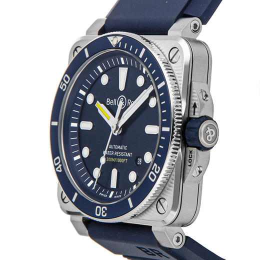 Bell & Ross 柏莱士 瑞士进口深潜水表全自动机械手表男士蓝方 BR0392-D-BU-ST/SRB 商品图2