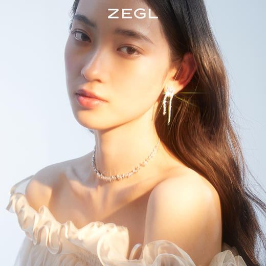 ZEGL设计师月光倾城系列四芒星项链女2023年新款潮颈链甜酷锁骨链 商品图4