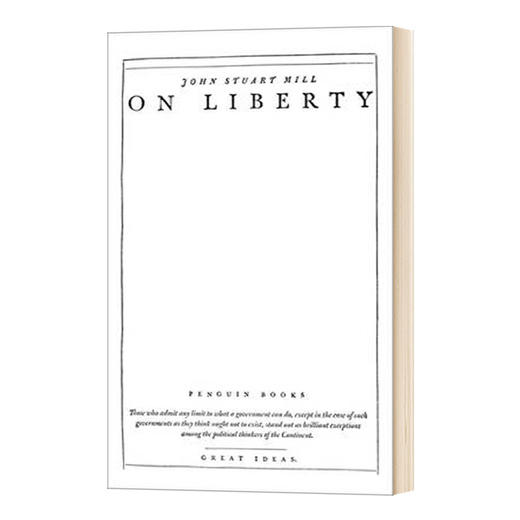 约翰·穆勒 ：论自由 英文原版 On Liberty 英文版 进口英语书籍 商品图0
