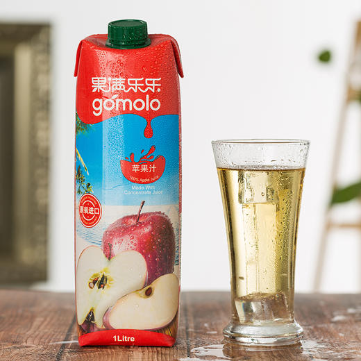 果满乐乐苹果汁1L/盒 商品图3