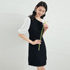 EITIE爱特爱夏季新款气质通勤百搭显瘦泡泡袖收腰a字连衣裙B2207922 商品缩略图3