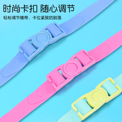 儿童泳镜大框男女学生游泳眼镜高清防雾防水游泳镜泳帽套装护目镜 商品图5