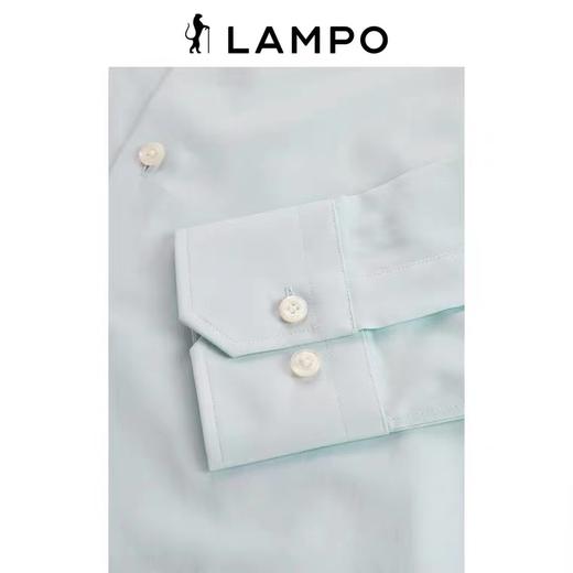 （4F）蓝豹衬衫浅绿素面 商品图2