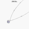 ZEGL设计师月光倾城系列925纯银四芒星项链女生小众猫眼石锁骨链 商品缩略图1