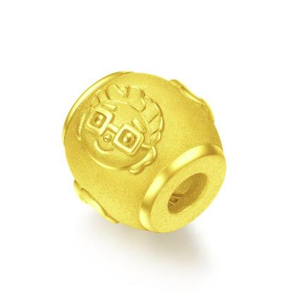 周大福咚咚仔与咕咕喵系列健康足金转运珠R25115 商品图2