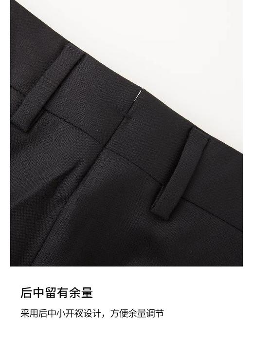 【4F】蓝豹男士结婚套装修身黑色男单西裤 商品图4