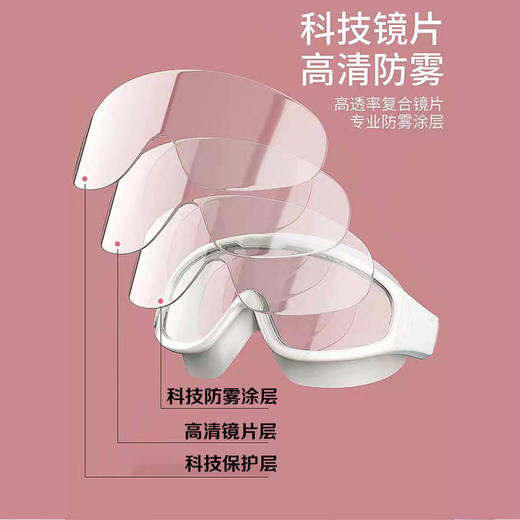 泳镜防水防雾高清专业男女士大框游泳眼镜成人训练潜水泳帽套装备 商品图6