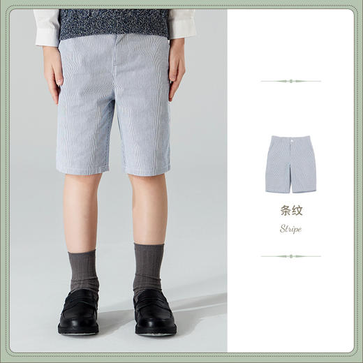 mettekids男童套装外套2022春秋新款男孩小西装洋气短裤儿童上衣 商品图9