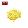 周大福咚咚仔与咕咕喵系列卡通鱼型足金黄金转运珠吊坠（不配绳）R27927 商品缩略图0