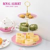【6F】RoyaI AIbert皇家阿尔伯俏皮粉骨瓷蛋糕零食三层点心盘 商品缩略图1