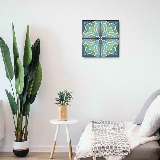 见南花 | 水泥花砖装饰画 客厅沙发卧室背景入户玄关装饰挂画 商品图3