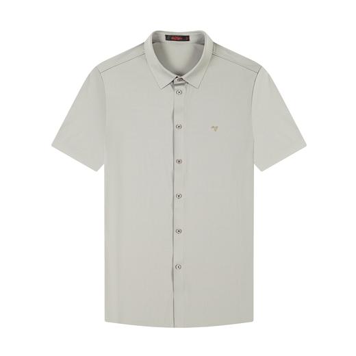 【针织衬衫】柒牌格子衬衫男夏季休闲时尚翻领弹力短袖衬衣潮	122A70250 商品图4