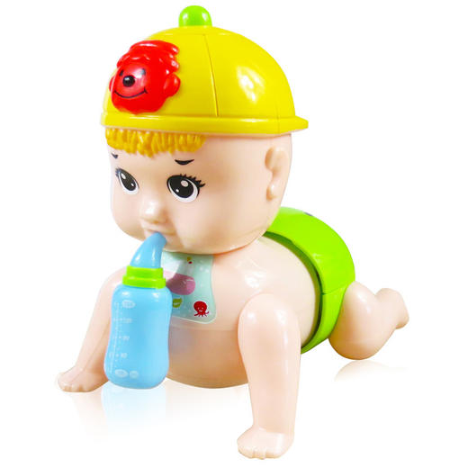 【趣味奶瓶爬娃玩具】-学爬行玩具0-1岁8个月引导爬行奶瓶娃娃-Z仓 商品图5