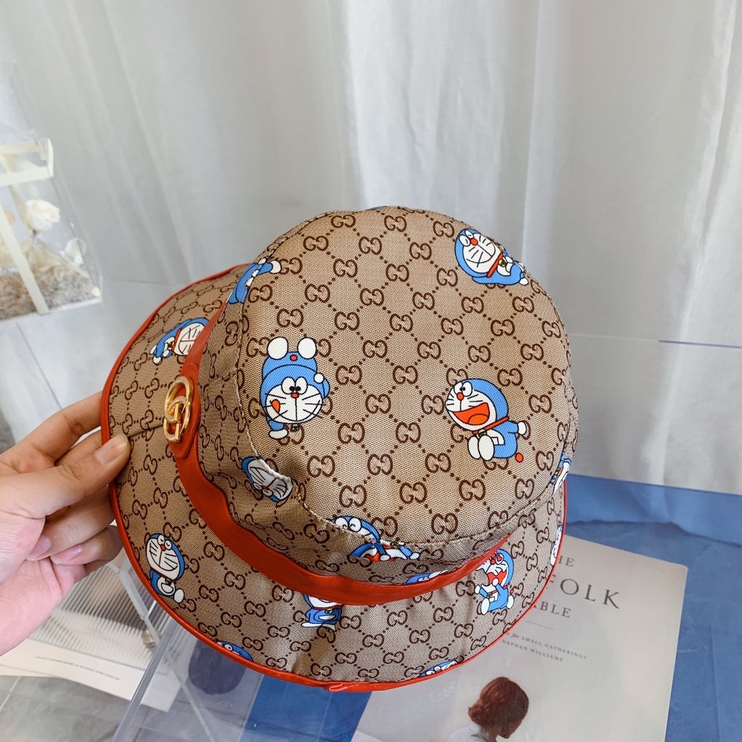 叮当猫!gucci(古奇)新款渔夫帽,哆啦a梦&gucci合作款代购热门!