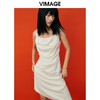VIMAGE/纬漫纪夏季新款性感吊带露背不规则裙摆连衣裙V1707327 商品缩略图2