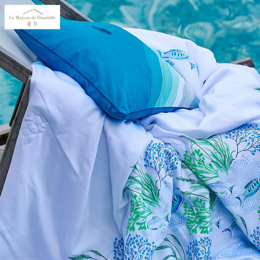 馨亭 睡莲蛋白亲肤夏被 海洋 商品图0