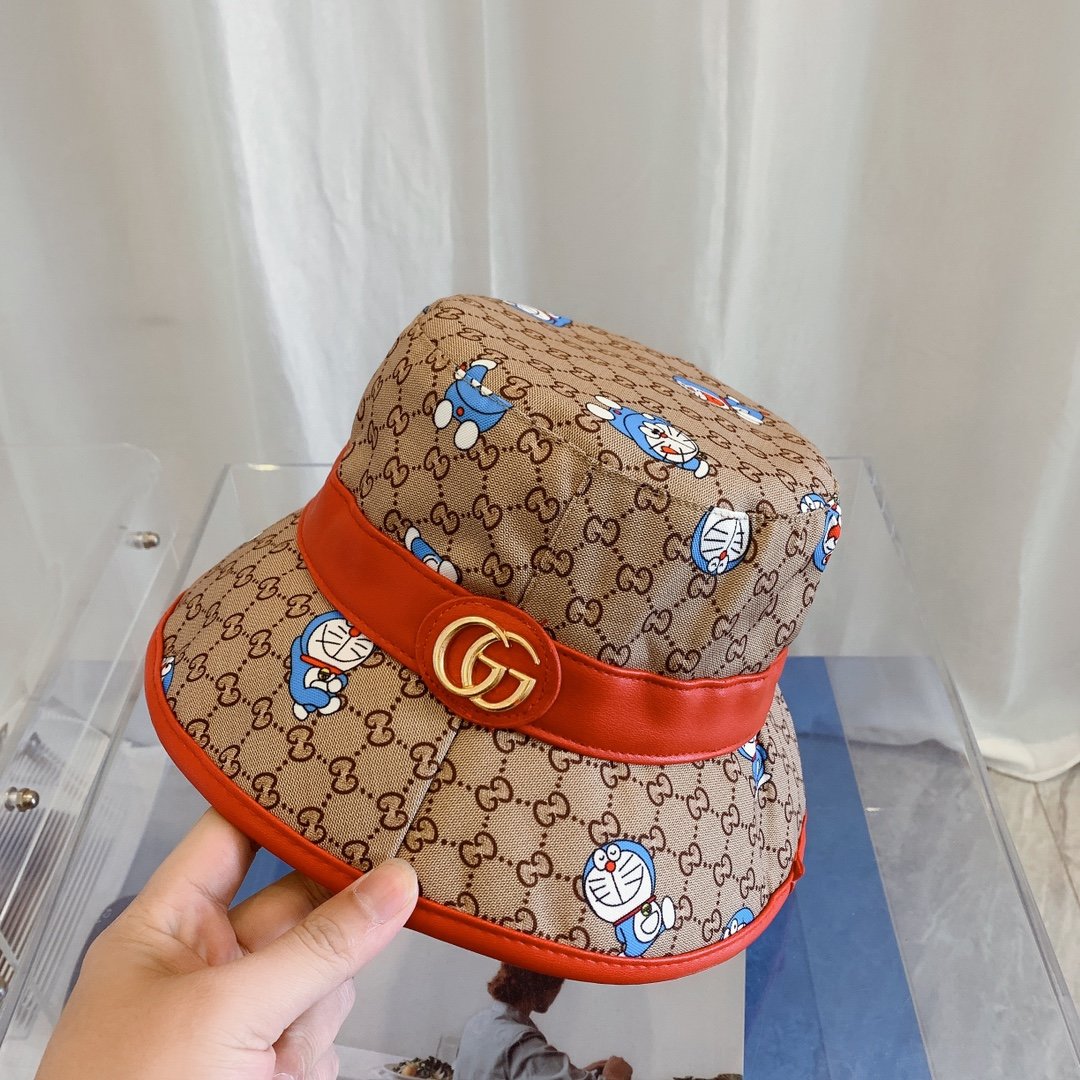 叮当猫!gucci(古奇)新款渔夫帽,哆啦a梦&gucci合作款代购热门!