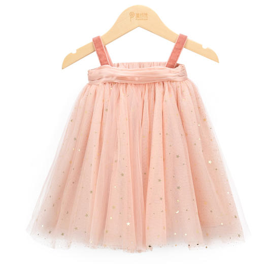 PureShare蓬纱馆宝贝周岁礼服女童公主裙-水蜜桃宝贝礼服 商品图5