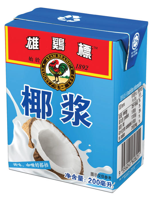 雄鸡标椰浆200mL/盒 商品图1