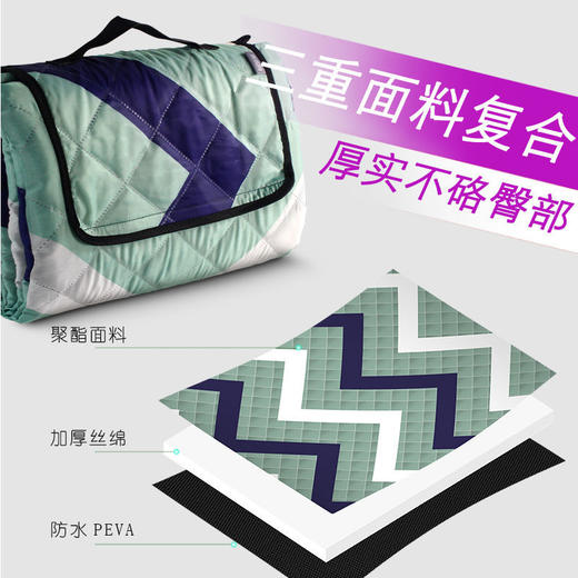 户外春郊游野餐垫草坪露营野炊地垫加厚便携野餐布防水帐篷防潮垫 商品图4