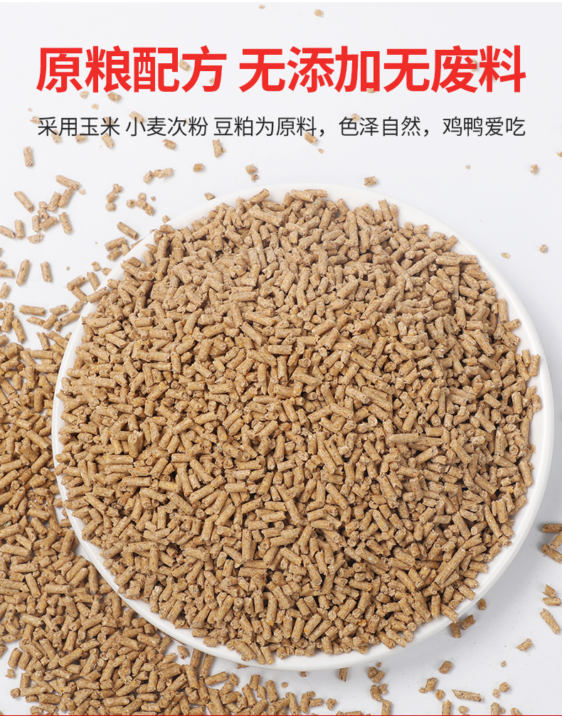 中大鸡全价饲料颗粒料10kg原料营养丰富蛋白质含量高长得快使用阶段7