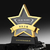 金属奖杯定制高档水晶优秀员工定做奖牌纪念品创意五角星大气年会 商品缩略图1