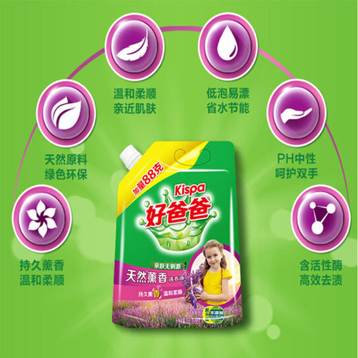 好爸爸Kispa天然薰香洗衣液【780g】 商品图1