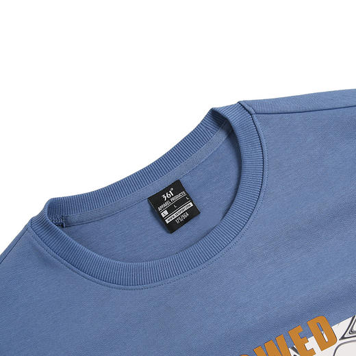 361度运动卫衣男士束脚收口2022春学生套头卫衣休闲上衣552214009A 商品图5