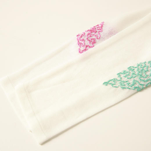 VIMAGE/纬漫纪夏季新款修身V领刺绣长袖针织衫开衫女V1701313 商品图7