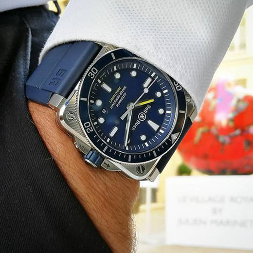 Bell & Ross 柏莱士 瑞士进口深潜水表全自动机械手表男士蓝方 BR0392-D-BU-ST/SRB 商品图4