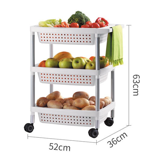 【6F】利快 卫生间置物架可移动收纳架西班牙进口Tatay家用多层蔬菜杂物玩具储物架 商品图1