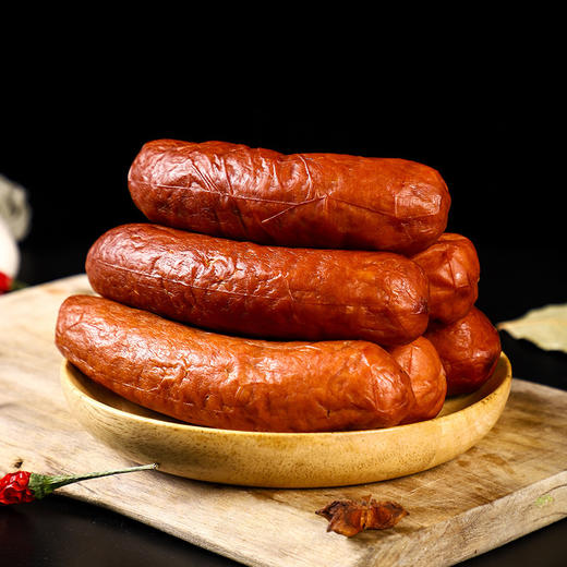 「匠心品质！果木熏制」东北哈拉少哈尔滨风味红肠90g/根 蒜香味下酒菜熟食猪肉肠零食 商品图3