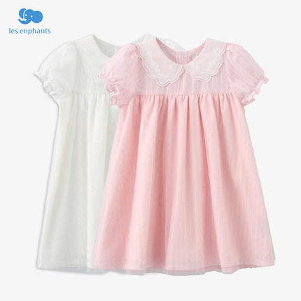 丽婴房-童衣类（夏）F2洋装0_白色\米白 商品图1