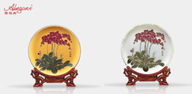 【彼达思】雅琅晶 蝴蝶兰 金属掐丝 金色白色