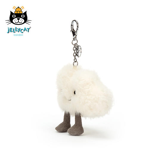 Jellycat Amuseable系列 小白云钥匙扣 白色 商品图3