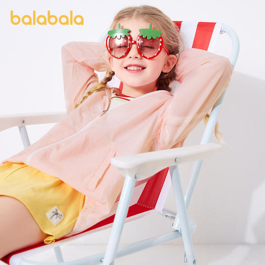 巴拉巴拉儿童外套身高110-180中大童夏装新款男女童防晒上衣连帽时尚-TDS 商品图0