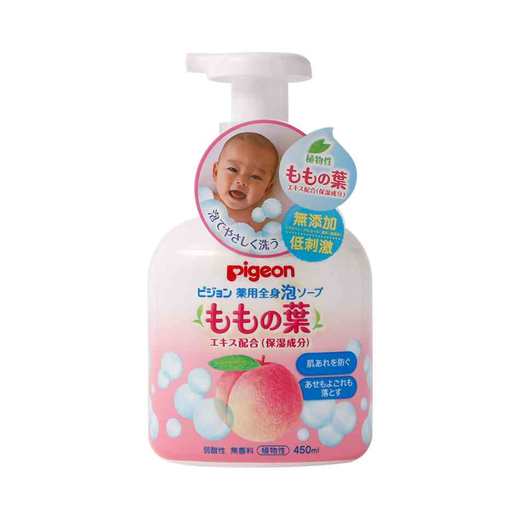 【2件装】Pigeon 贝亲 桃叶精华洗发沐浴二合一沐浴乳 正装 450ml 商品图1