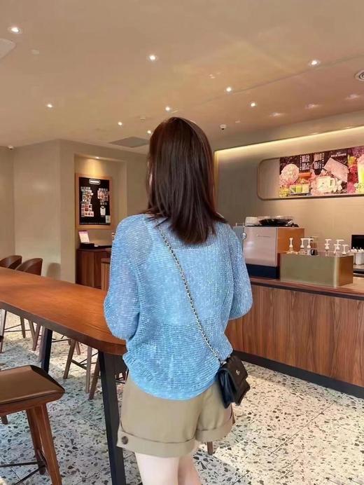 3楼阿玛施AMASS蓝色镂空针织 商品图1