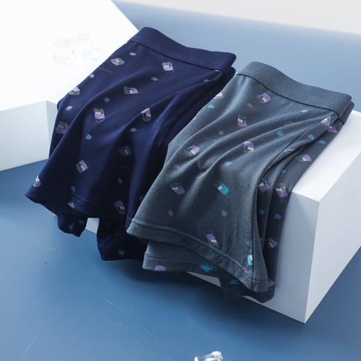 男士舒适透气莫代尔印花盒装平角内裤23254/13254/33254/43254 商品图10