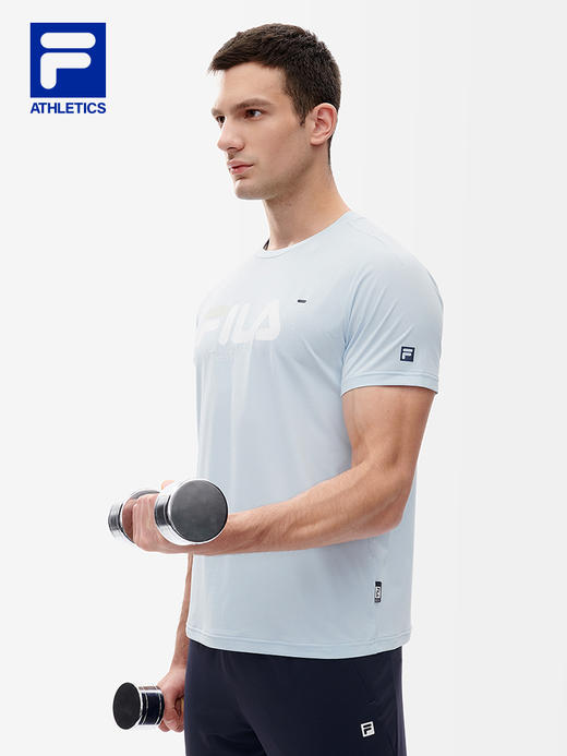FILA斐乐男士短袖T恤2022年夏季新款健身运动简约上衣A11M221109F 商品图3