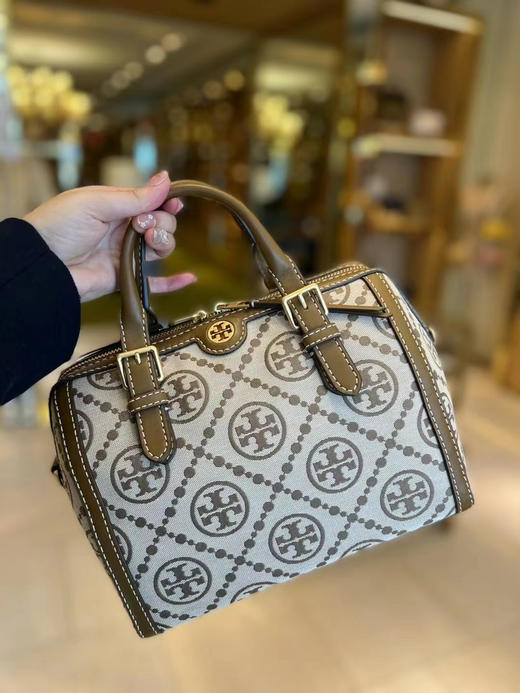 秋季大促🎉～ Tory Burch⭐️3450元美国直邮 Monogram 波士顿酒桶包 商品图0