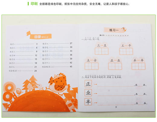 3-6岁幼小衔接基础教材同步练习识字2 商品图2