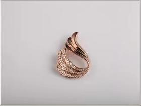 【2F】迪韵18k金钻石项坠（不含链）